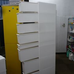 お引取り限定/三重県/値引不可　中古　吉川国工業所　スリムストレージ　8段引き出しストッカー　高さ約175㎝　（J-323）の画像
