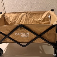 【試用のみ】CAPTAIN STAG キャリーワゴン ベージュの画像