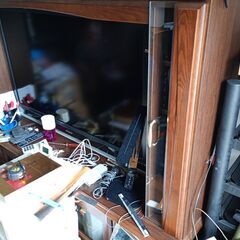 高級家具調TVボード ＆ シャープ50インチ液晶TV　7/1・7/2 引き取り限定の画像