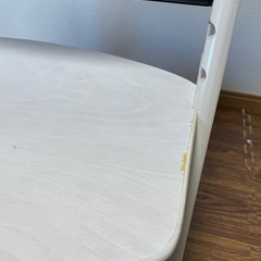 木製ハイチェア ベビーチェアの画像