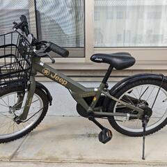 値下げしました 子供自転車イオンでジープ18インチの画像