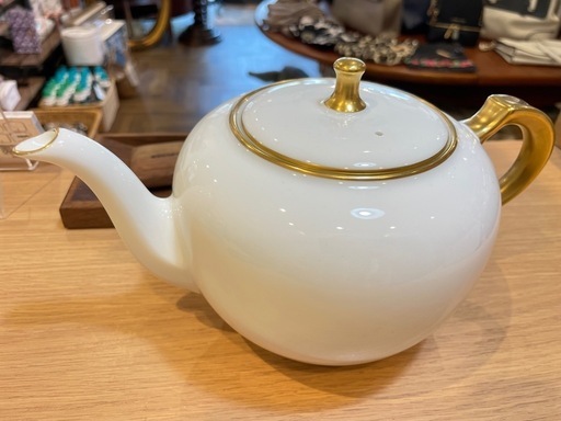 A5106【大倉陶園】ゴールドライン ティーポット