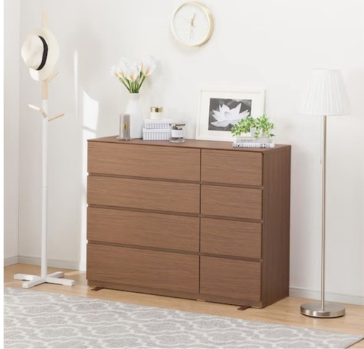 ニトリ ローチェスト 半年使用 中古 衣類 収納 タンス 箪笥 買取 仙台 引取 (クエス 120-4LC MBR)