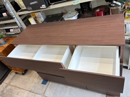 ニトリ ローチェスト 半年使用 中古 衣類 収納 タンス 箪笥 買取 仙台 引取 (クエス 120-4LC MBR)