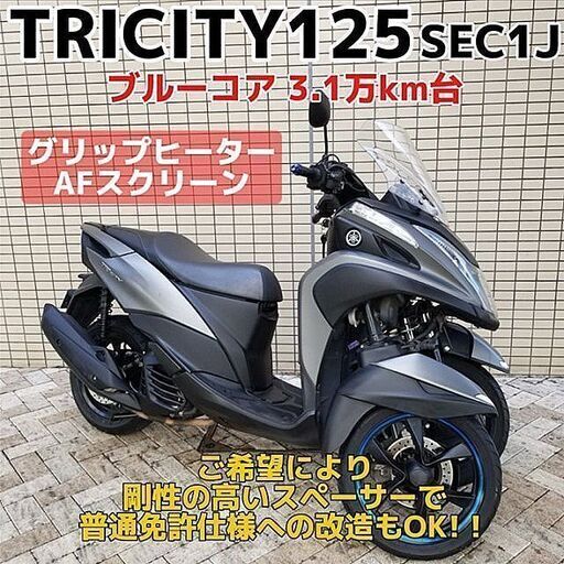トリシティ125㏄ 普通免許仕様 SEC1J ブルーコアABS付 名義変更