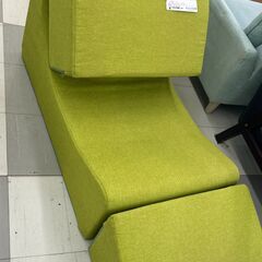 ★リユースのサカイ千葉中央店★期間限定割引有  ソファー グリーン H42×D60×W98 クリーニング済み TC3737の画像