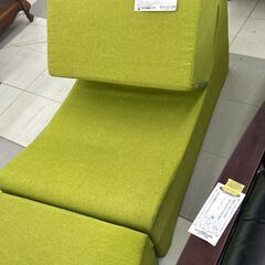 ★リユースのサカイ千葉中央店★期間限定割引有  ソファー グリーン H42×D60×W98 クリーニング済み TC3737の画像