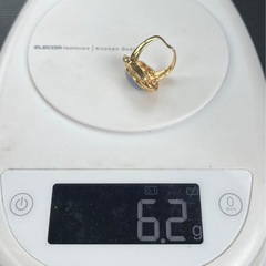 【K18・18金 】　メレダイヤ　タンザナイト　レディース　リングの画像