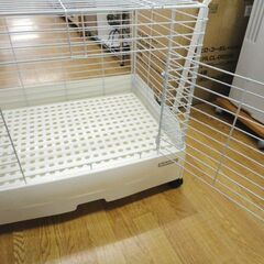 うさぎケージ 三晃商会 イージーホーム エボ60WH ワイヤーメッシュ スノコ仕様 幅62×奥行50.5×高さ55㎝ 西岡店の画像