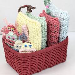 【現品限り】アクリル毛糸カバーセット【ハンドメイド】の画像