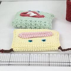 【現品限り】アクリル毛糸カバーセット【ハンドメイド】の画像