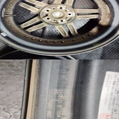 WORK VS-RS VSRS ワークバーサス 19インチ 4本 8.5J5HPCD114.3+35 深リム ブラック クラウン マークX ハリアー アルファード等　(MHA579)クレジットカード QRコード決済可能の画像