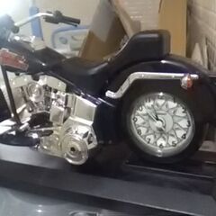 中古品　　時計付きバイク　　模型の画像