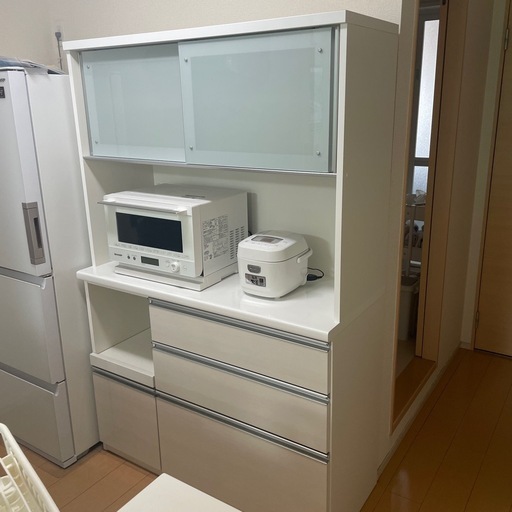 美品】【東京インテリア購入】キッチンカウンター 引き出し式