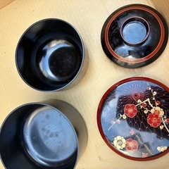 ✨レトロな蓋付き飯碗、丼と汁椀5セット✨の画像