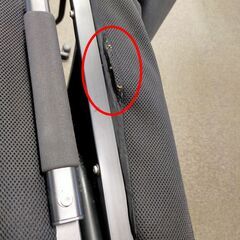 △ A 折りたたみベッド シングルベッド 展開時の寸法 高さ 33㎝ 長さ 210cm 幅 90cm メーカー不明 マットに破れあり 現状渡しの画像