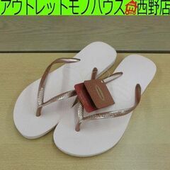 未使用品 havaianas ビーチサンダル ROSA BALL...
