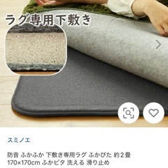 ラグ専用下敷き　2畳用　170×170の画像