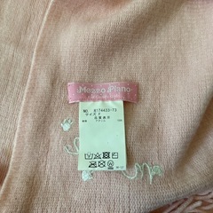 メゾピアノ　ピンク　マフラーの画像