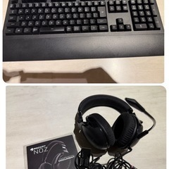 ゲーミングパソコン キーボード ヘッドセット マウスパッド付の画像