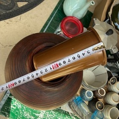 和風　花瓶　木製風の画像