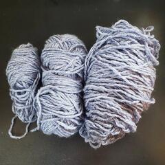 毛糸 青色