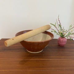 すり鉢　すりこ木　9号　直径28cm　特大サイズの画像
