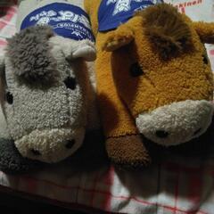 JRA公式　馬　まきばちゃん枕　グレーとブラウンの2つセットの画像