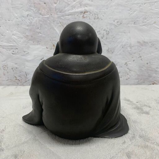 布袋 七福神 軍配 銅製 彫刻 仏像 置物 風水 開運 金運 骨董