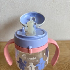 2点セット コンビ ラクマグ 漏れないストロー & 紙パック用のドリンクホルダーの画像