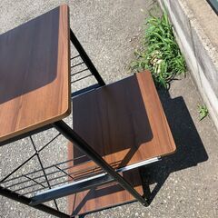 JM20011K)★大特価★サイドテーブル<幅：約40cm 奥行：約50cm 高さ：約127cm> 中古品【取りに来られる方限定】 の画像