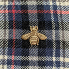 GUCCI正規店購入チェックマフラーの画像