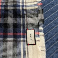GUCCI正規店購入チェックマフラーの画像