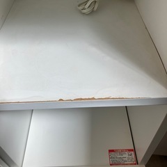 K2506-391 NITORI キッチンカウンター レンジ台 ホワイト キズ汚れ有りの画像