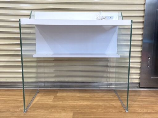 定価30,000円！新品 東谷 AZUMAYA 両サイドガラス製 コンパクト机