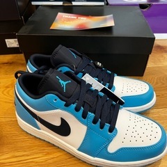 【新品・タグ付き】NIKE Air Jordan 1 Low “Powder Blue”（25.0cm）の画像
