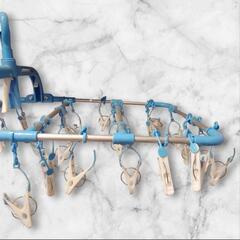 《値下げ交渉️⭕️》②ピンチハンガー ブルー ステンレスの画像