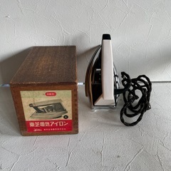 昭和レトロな電気アイロンの画像