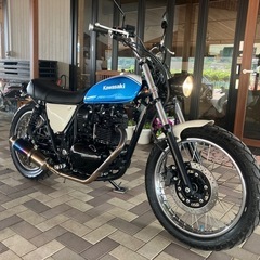 KAWASAKI 250TR FIモデル　BJ250F カスタム　フロントフォークOH 社外マフラー　社外テールランプ　社外フェンダー　油脂類交換　機関良好の画像