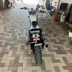 KAWASAKI 250TR FIモデル　BJ250F カスタム　フロントフォークOH 社外マフラー　社外テールランプ　社外フェンダー　油脂類交換　機関良好の画像