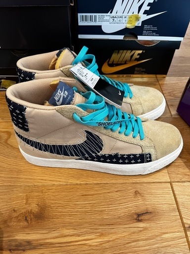 Nike SB Zoom Blazer Mid PRM Sesame / Mystic Navy / Sail サイズ：US9.5（2