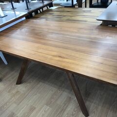 ★リユースのサカイ春日部店★KJ10679 関家具 ダイニングテーブル ブラウン H68×W150×D80 クリーニング済みの画像