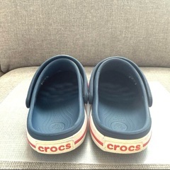 Crocs ネイビー　クロックバンド　J1 20cmの画像