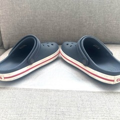 Crocs ネイビー　クロックバンド　J1 20cmの画像