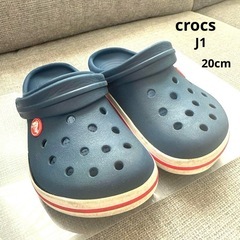 Crocs ネイビー　クロックバンド　J1 20cm