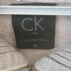 0630-358 ニットジップセーター　カルバンクライン　Мサイズの画像