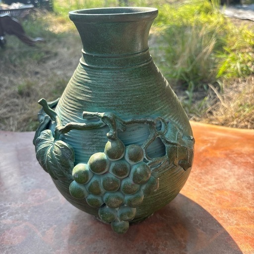 大明萬年製 陶器の壺 人物