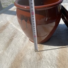 3.6L漬物 丸壺　陶器  梅干し 漬物 レトロ かめの画像