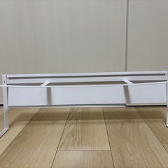 山崎実業 コンロ奥隙間ラック タワー ホワイトの画像