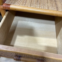 ☆オススメ☆ ラタン　チェスト　収納家具　引き出し　昭和レトロ　の画像